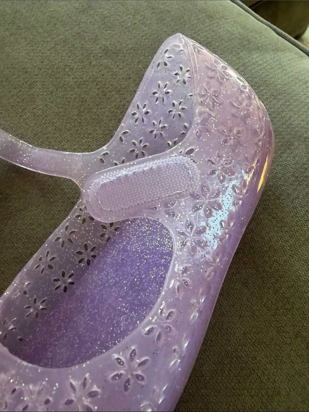 Old Navy Glitter Jelly Mary Jane Shoes - Purple